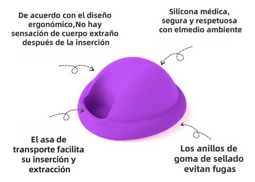 Disco Menstrual Reutilizable L Plus S Silicona Médica