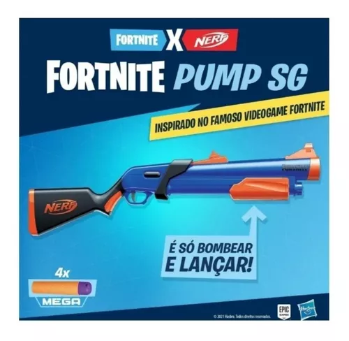 Lançador de Dardos Nerf - Fortnite - Compact smg - Hasbro