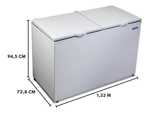 Freezer horizontal Metalfrio DA420  branco 419L 220V 
