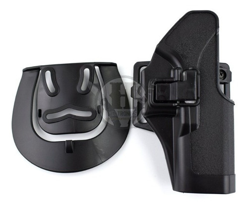 Imagen 4 de 5 de Pistolera Tactica Cqc Nivel 2 Glock 17-19-22-23-31 Negra