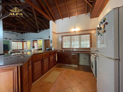 Imagem 8 de 25 de Casa Na Praia Em Condomínio Fechado Com 4 Suítes E Churrasqueira - Albamar - Guarujá. - Ca0125