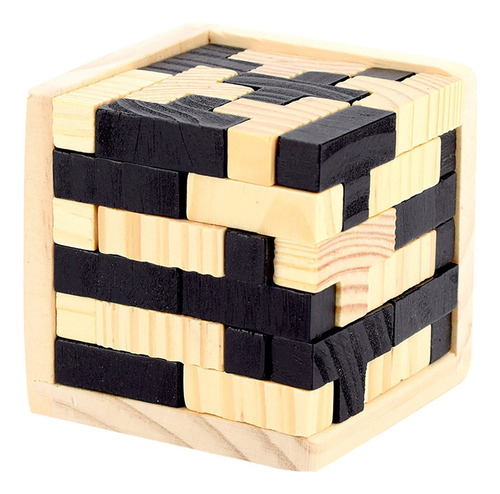 Puzzle Wooden Original 3d Juego De Acertijos De Madera 3d Iq
