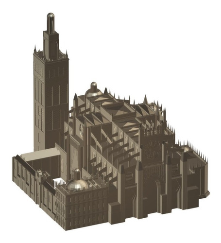 Catedral De Sevilla Maqueta Impresion 3d