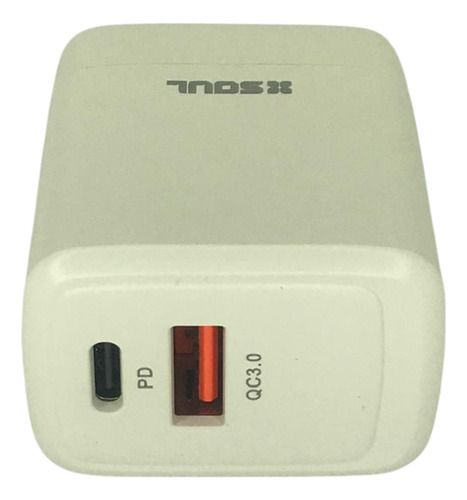 Cargador Viajero Pd+usb Tipo C A Tipo C Color Blanco