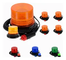 Comprar 5 Torreta Redonda 24 Hiper Led Mini Estrobo Base Iman 12-24v