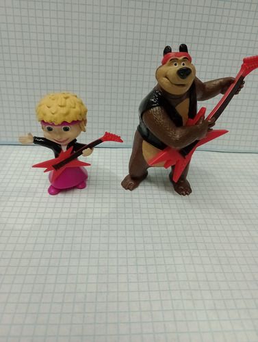 Muñecos Masha Y El Oso Birthday Set 2 Figuras (Usado)