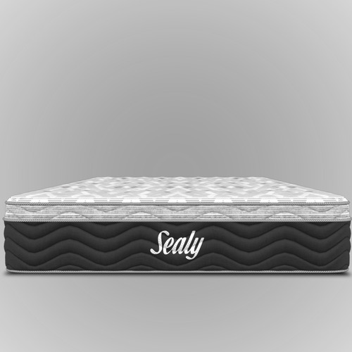 Colchón Sealy King Size Evoauda + 2 Almohadas Premium Sealy