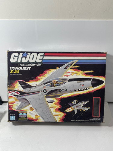 Gi Joe Rene Conquest X-30 Y Slip Stream Hasbro 1986 Con Caja (Usado)
