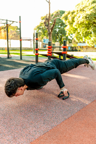 Imagen 7 de 10 de Barras Paralelas Push Up Entrenamiento Pecho Flexiones Gym