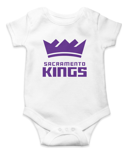 Body Para Bebé Personalizado Sacramento Kings Corona