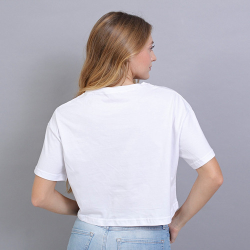 Remera Crop Top Boxy Hello Kitty Mujer Algodón Myg