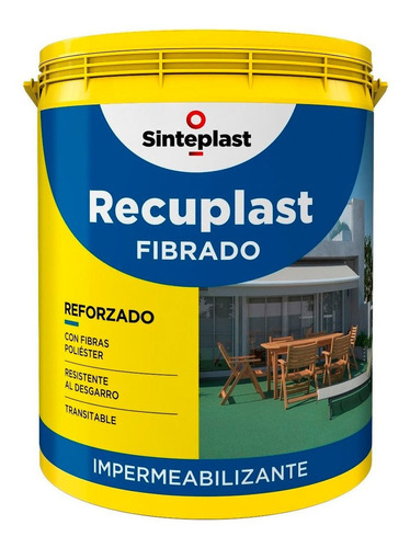 Recuplast Fibrado Techo/terraza Membrana Liquida X10 Lt Rex