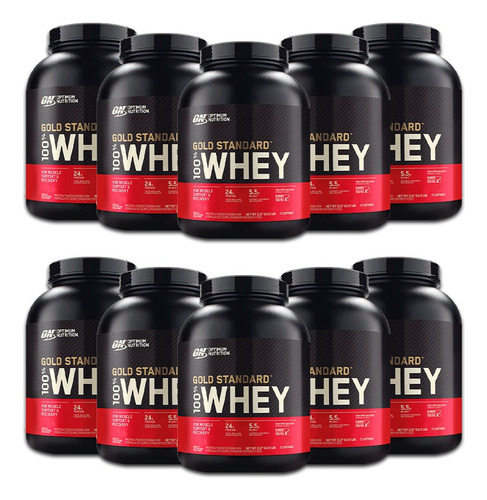 Combo 10x - Whey Concentrado 100% - Gold Whey On 2,27kg