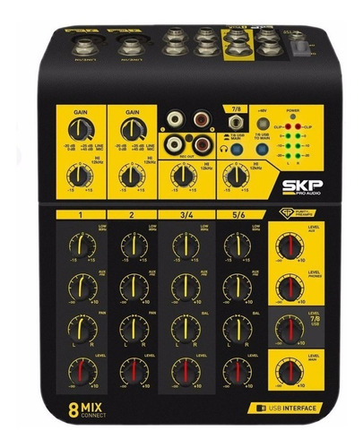 Consola Mixer Usb Skp Mixconnect 8 C/phantom  