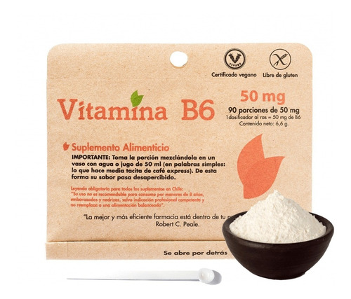 Vitamina B6 Dulzura (90 Porciones De 50 Mg) 