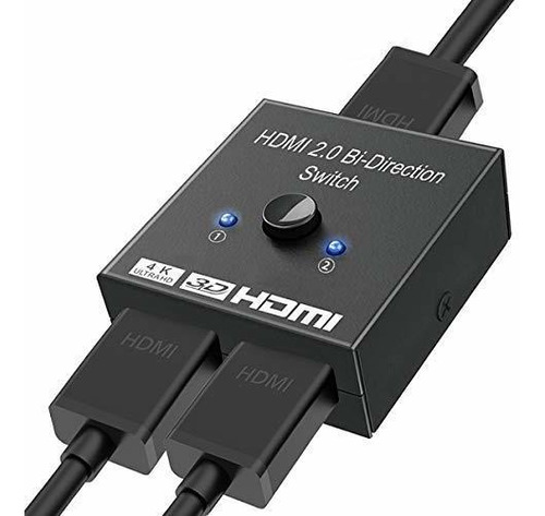 Conmutador Hdmi 2 En 1 Salida 4k 60hz Conmutador Hdmi 2 Puer