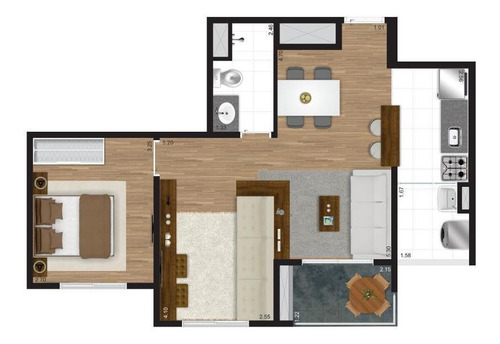 Imagem 4 de 15 de Apartamento Para Venda Em São Paulo, Vila Carioca, 2 Dormitórios, 1 Banheiro, 1 Vaga - Cap0026_1-1181393