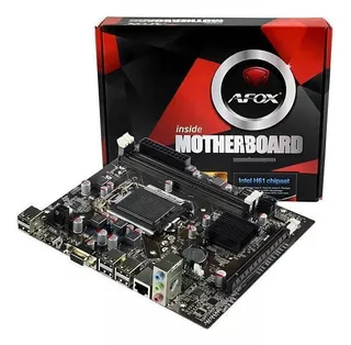 Placa Mãe AFOX H61-MA2-V6(1155/DDR3/NVMe Gen 3.