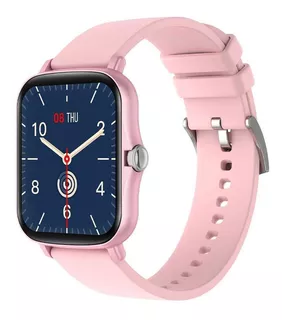 Smartwatch Colmi P8 Plus 1.69" caja de aleación de zinc pink, malla pink de silicona