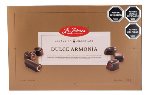 Caja De Bombones De Chocolate Dulce Armonía 300g La Ibérica