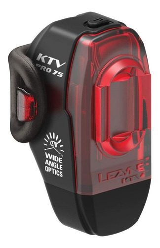 Lámpara Luz Bicicleta Lezyne Ktv Pro Rear 75 Lúmenes Color Negro
