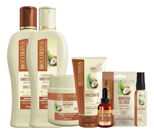 Kit Umectante 7 Itens Completo