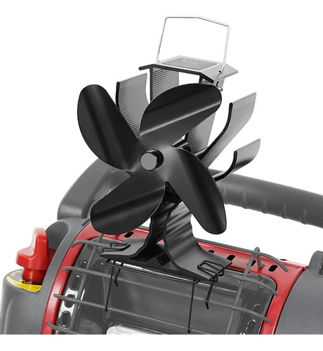 Signstek 4-blade Heat Powered Wood Stove Fan + Soporte Adici