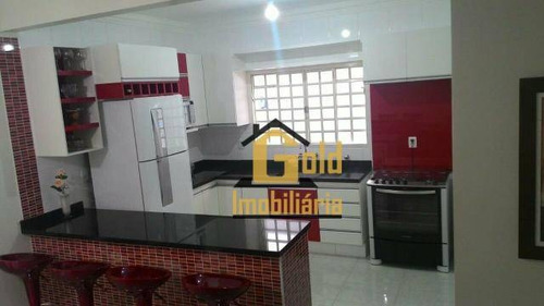 Casa Com 3 Dormitórios À Venda, 188 M² Por R$ 500.000 - Vila Tibério - Ribeirão Preto/sp - Ca0846