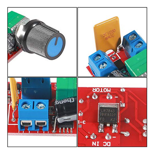 Controlador De Velocidad Pwm De Motor De Corriente Continua,