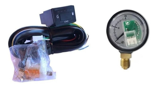 Imagen 1 de 10 de Llave Conmutadora Gnc Para Inyeccion + Manometro