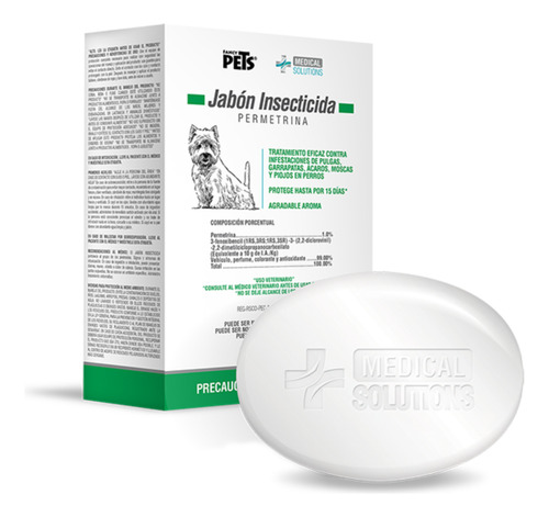 Ms Jabon Insecticida Para Perros 100 G