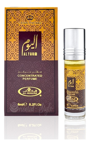 Al Youm Perfume Arabe Al Rehab 6ml Fresco Frutal Oriental Volumen de la unidad 6 mL