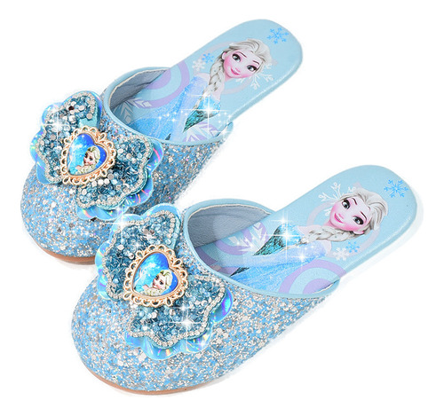 Sandalias Princess Baotou Para Bebé, Frozen Elsa, Para Inter