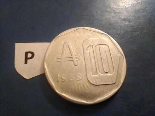 Monedas Antiguas Argentina De 10 Australes De Año 1989 Acuer
