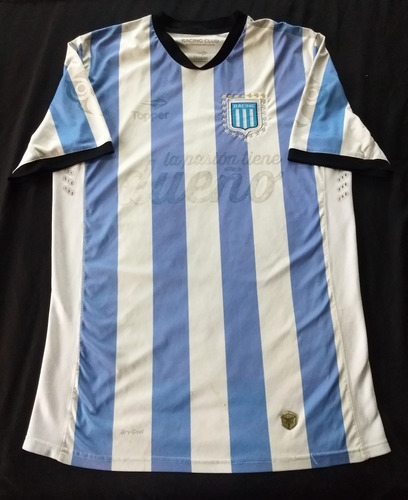 Camiseta Racing Topper Orig L 2015, 54 Axilas 78 Largo 