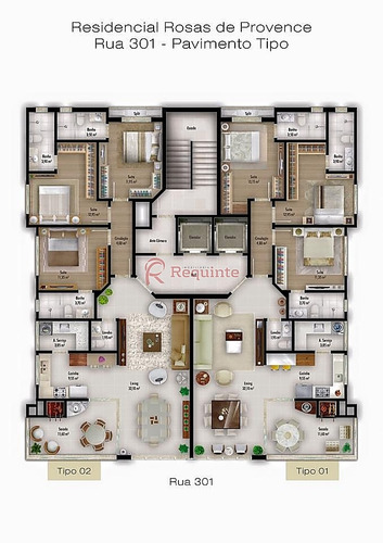 Imagem 30 de 30 de Ref.: 3181 - Apartamento Alto Padrão 3 Suítes De Acabamento Quadra Mar Em Itapema - 1073