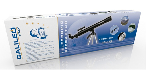 Imagen 4 de 8 de Telescopio Refractor Galileo F500x50 De 450x Educando