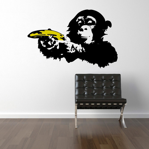 Vinilo Decorativo Autoadhesivo - Bansky 60x95 