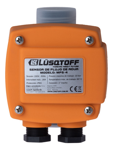 Sensor De Flujo Auto Agua Para Bombas Y Presurizadoras Mps-4