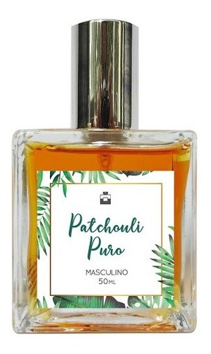 Perfume Masculino Patchouli Puro 50ml - Com Óleo Essencial