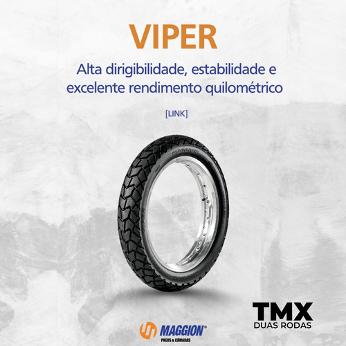 Par Pneu Moto Maggion Viper 120/80-18 (t) E 90/90-21 (d)