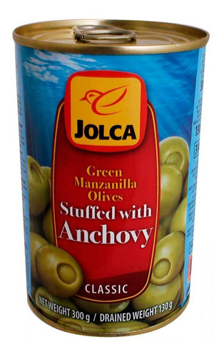 Aceituna Jolca Rellena De Anchoa 300g