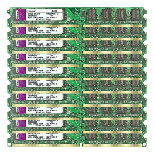 Kit Com 15 Memória Kingston Ddr2 2gb 667mhz Desktop