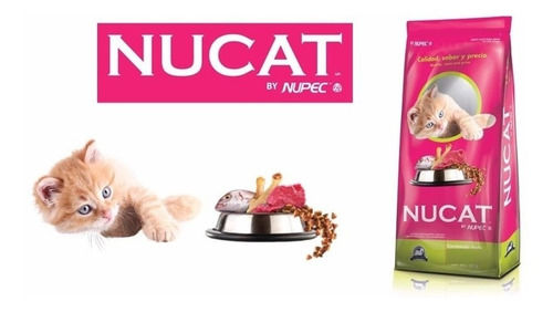 Imagen 2 de 2 de Nucat By Nupec 900 Gr Alimento Croqueta Gato