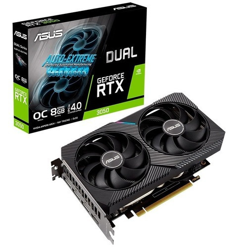 Video Asus Dual Geforce Rtx 3050, 8gb Gddr6 Dual-rtx3050-o8g