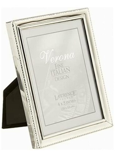 Lawrence Frames 11645 Polished Silver Plate Picture Frame, Color Plata