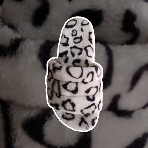 Pantufla De Peluche Abierta Varios Modelos Con Elastico