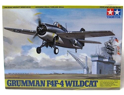 Modelismo Avión Americano 1/48 Gruman F4 Wildcat Tamiya 