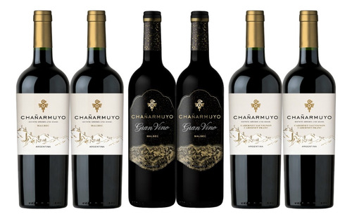 Combo Vino Chañarmuyo Malbec/cabernet 750ml Caja X6 Unidades