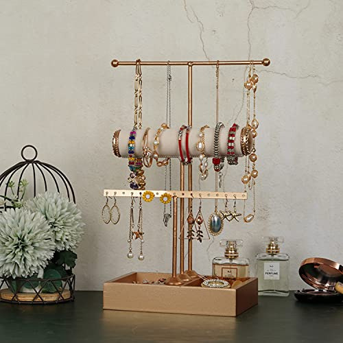 Organizador Joyas 3 Niveles Colgante Aretes Collares Pulsera